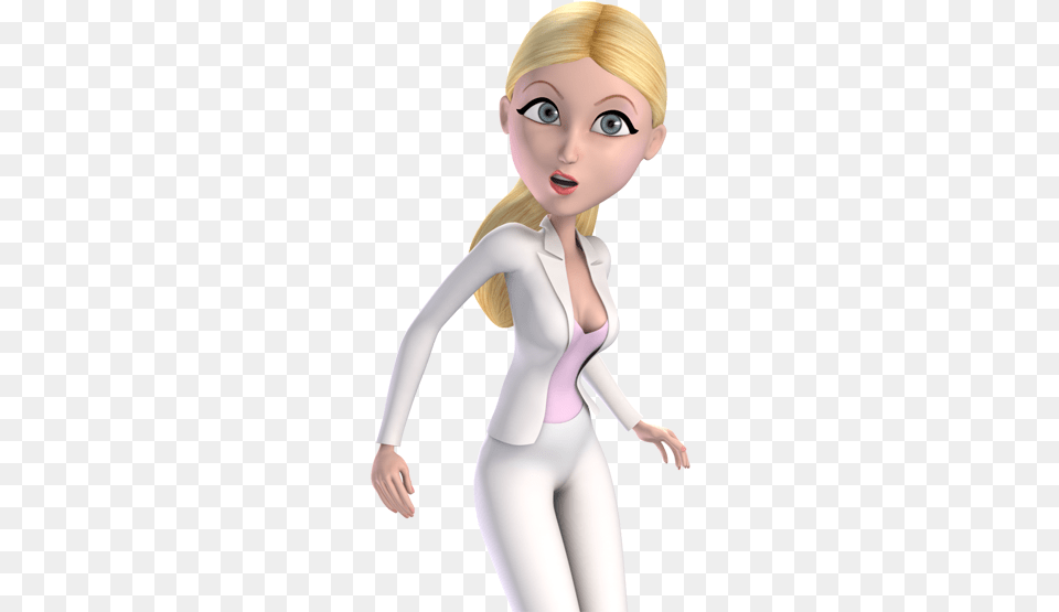 Person Clipart Business Woman 3d Cartoon Models, Adult, Doll, Female, Toy Png