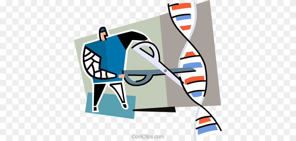 Person Cutting A Strand Of Dna Royalty Vector Clip Art, Cleaning Free Transparent Png