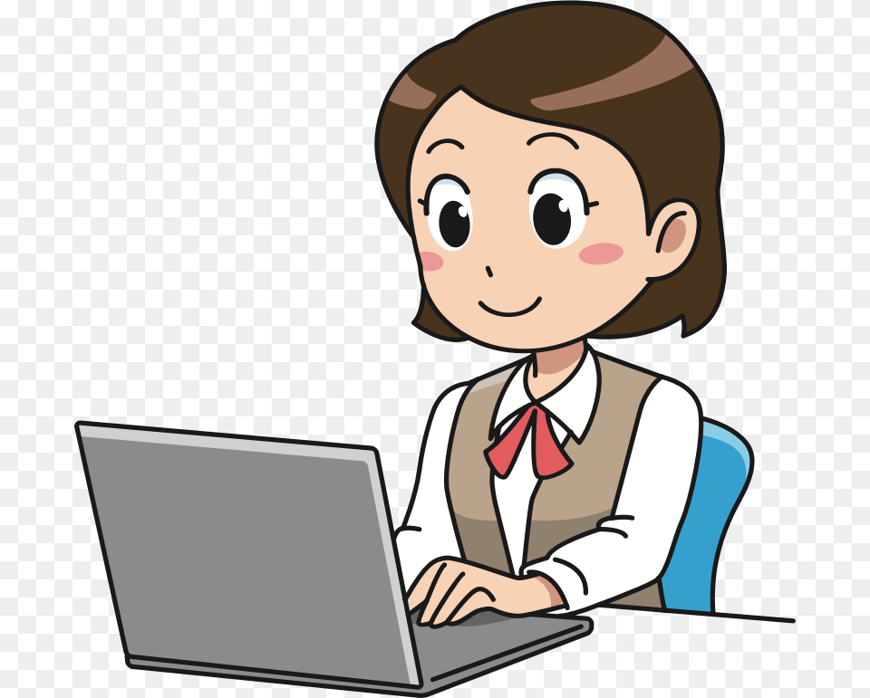 Person Doing Homework Transparent Images, Computer, Electronics, Laptop, Pc Free Png Download