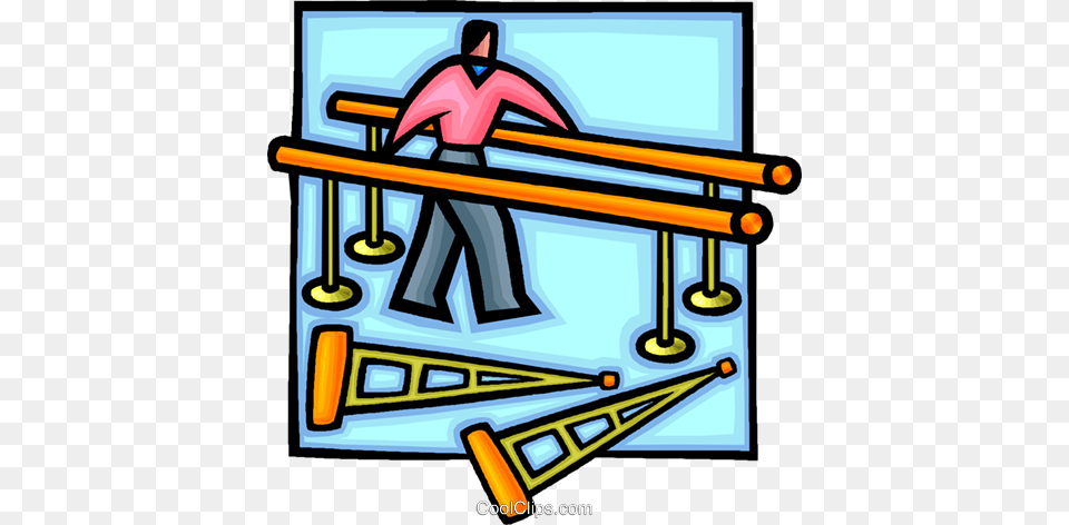 Person Doing Physiotherapy Royalty Free Vector Clip Art, Bulldozer, Machine, Handrail Png