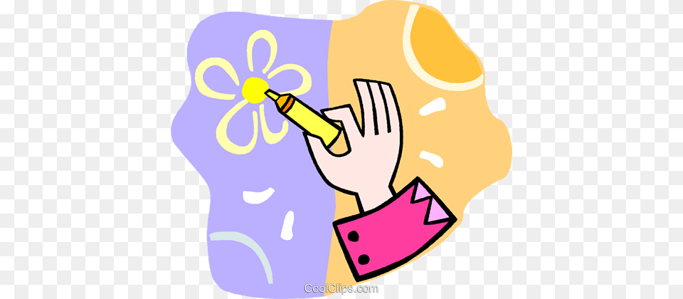 Person Drawing A Picture With A Marker Royalty Vector Clip, Baby Png Image