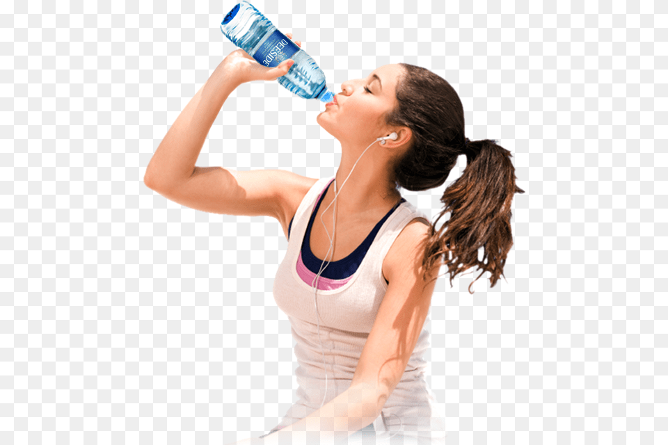 Person Drinking Water Transparent, Adult, Female, Woman, Beverage Png Image