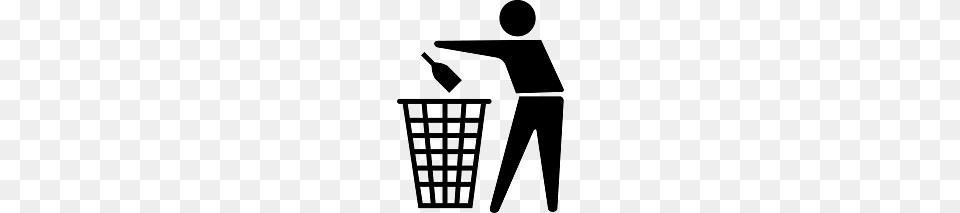 Person Dropping Bottle In Bin Pictogram, Basket, Shopping Basket Png