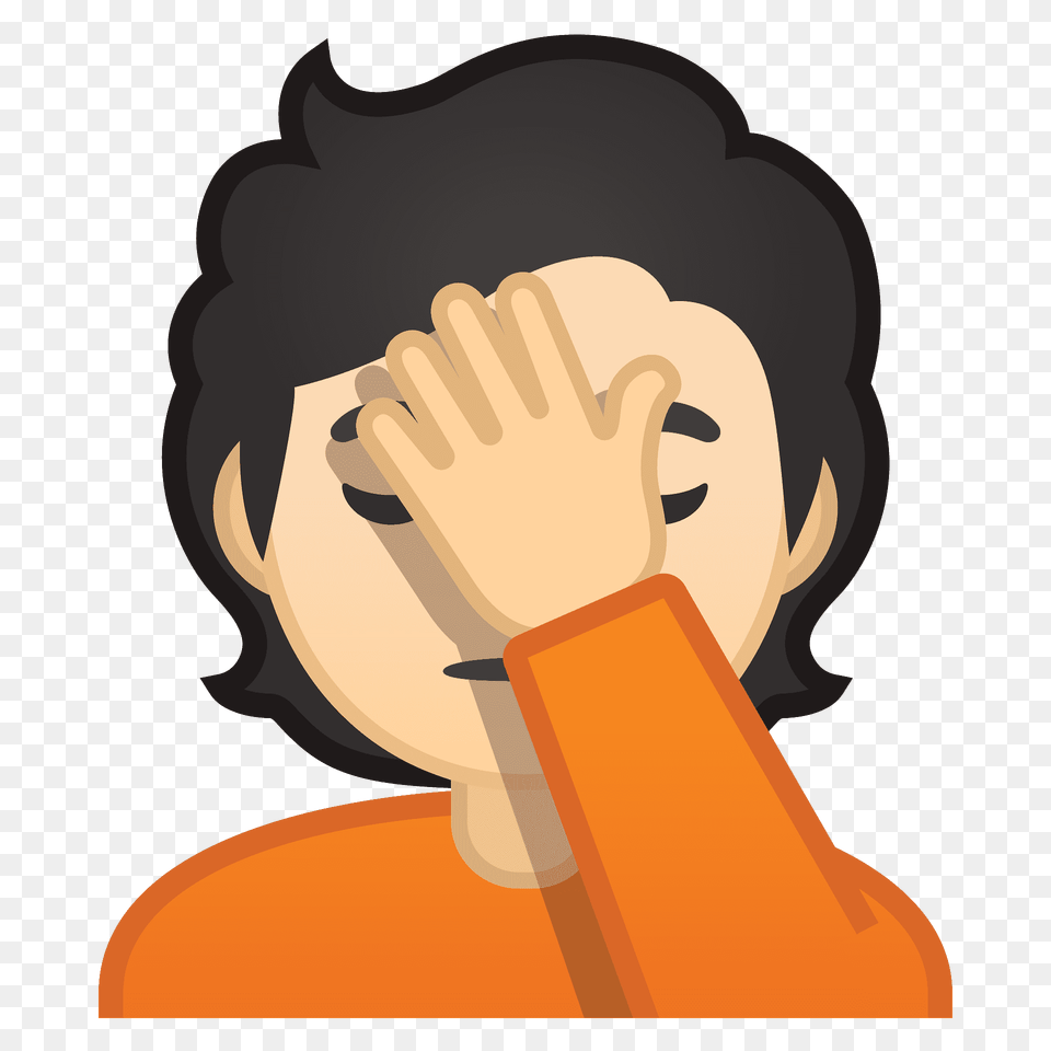 Person Facepalming Emoji Clipart, Baby Free Png Download