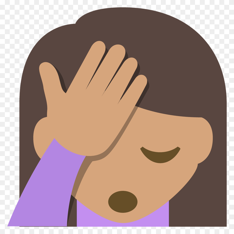 Person Facepalming Emoji Clipart, Body Part, Hand, Finger, Massage Free Png Download