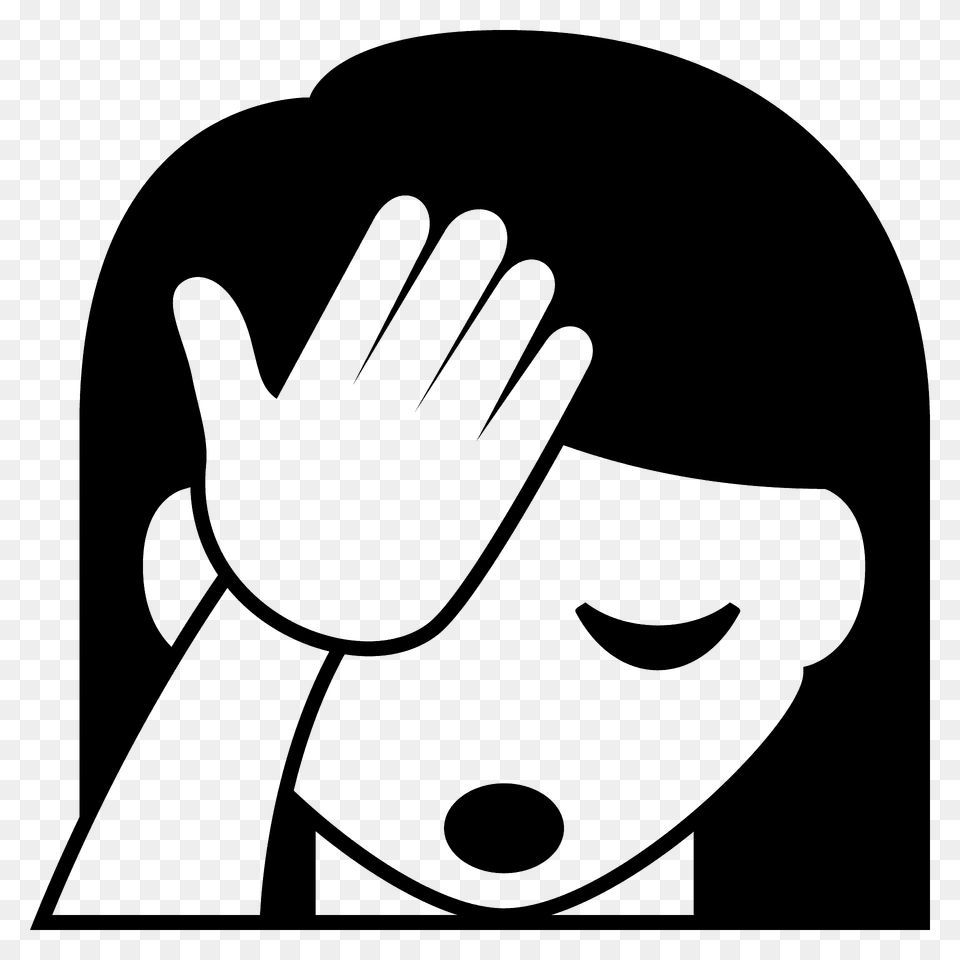 Person Facepalming Emoji Clipart, Body Part, Hand Free Transparent Png