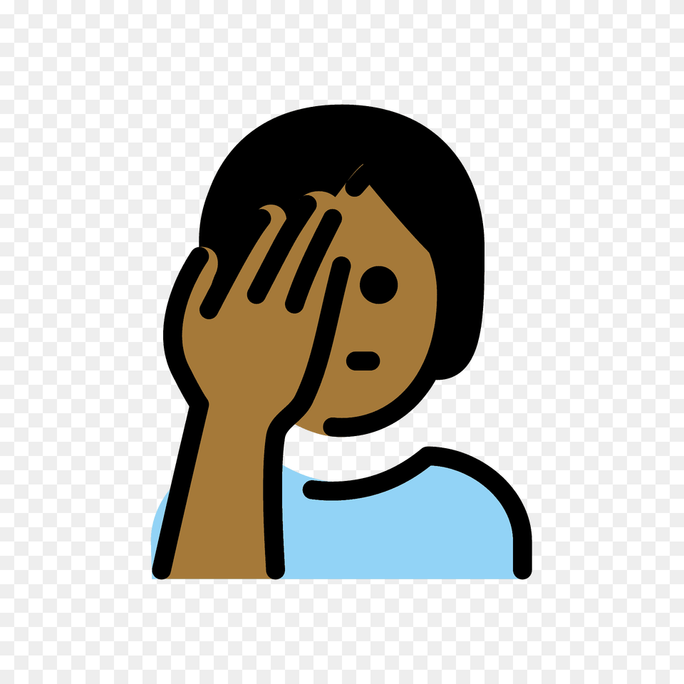 Person Facepalming Emoji Clipart, Body Part, Hand, Head Free Png