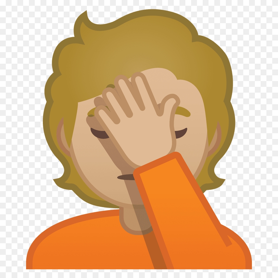 Person Facepalming Emoji Clipart, Baby, Cleaning Free Png Download