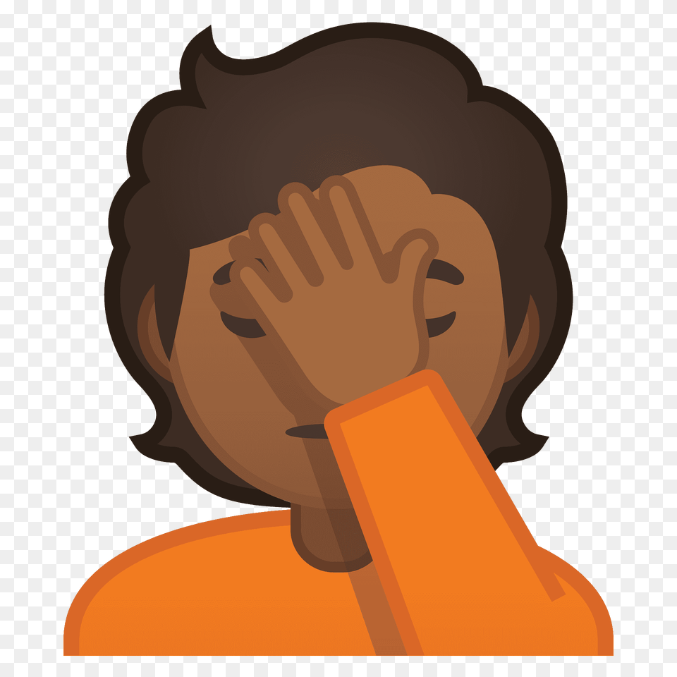 Person Facepalming Emoji Clipart, Head, Face, Body Part, Neck Png Image