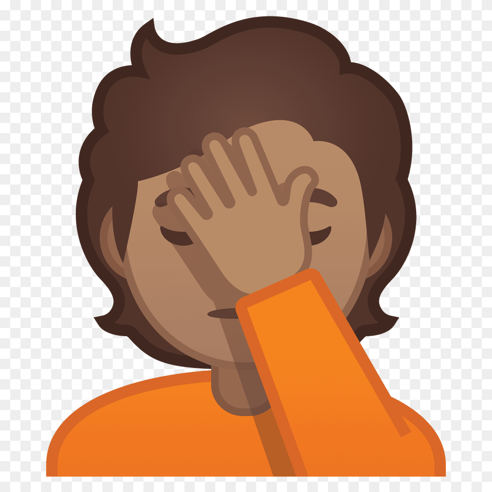 Person Facepalming Emoji Clipart, Head, Face Free Png Download