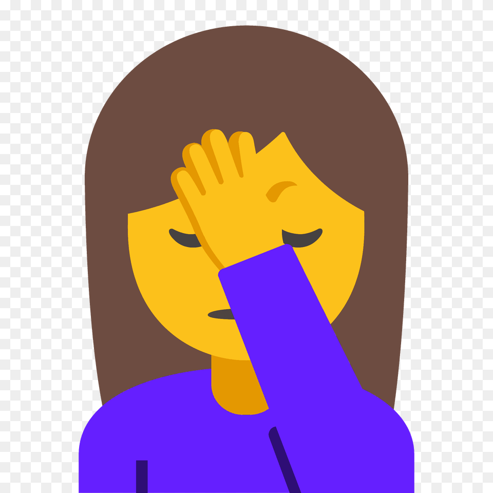 Person Facepalming Emoji Clipart, Body Part, Hand Free Transparent Png