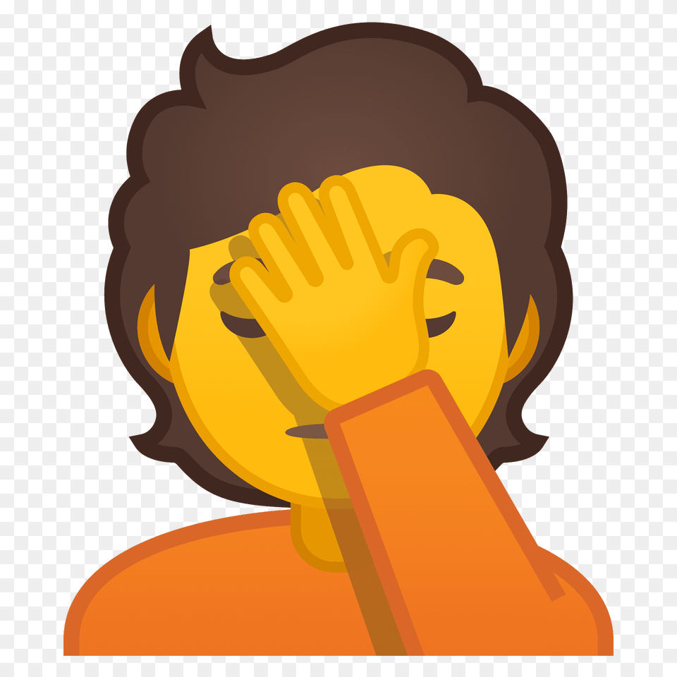 Person Facepalming Emoji Clipart, Cleaning, Baby Free Png