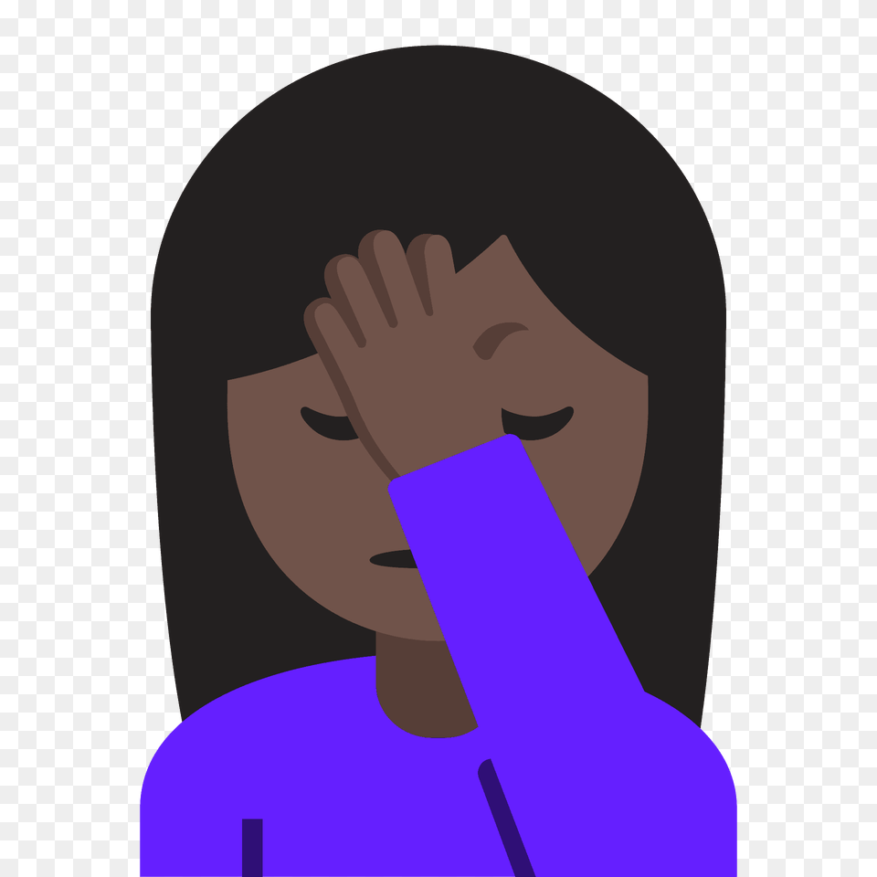 Person Facepalming Emoji Clipart, Body Part, Face, Head, Neck Png Image