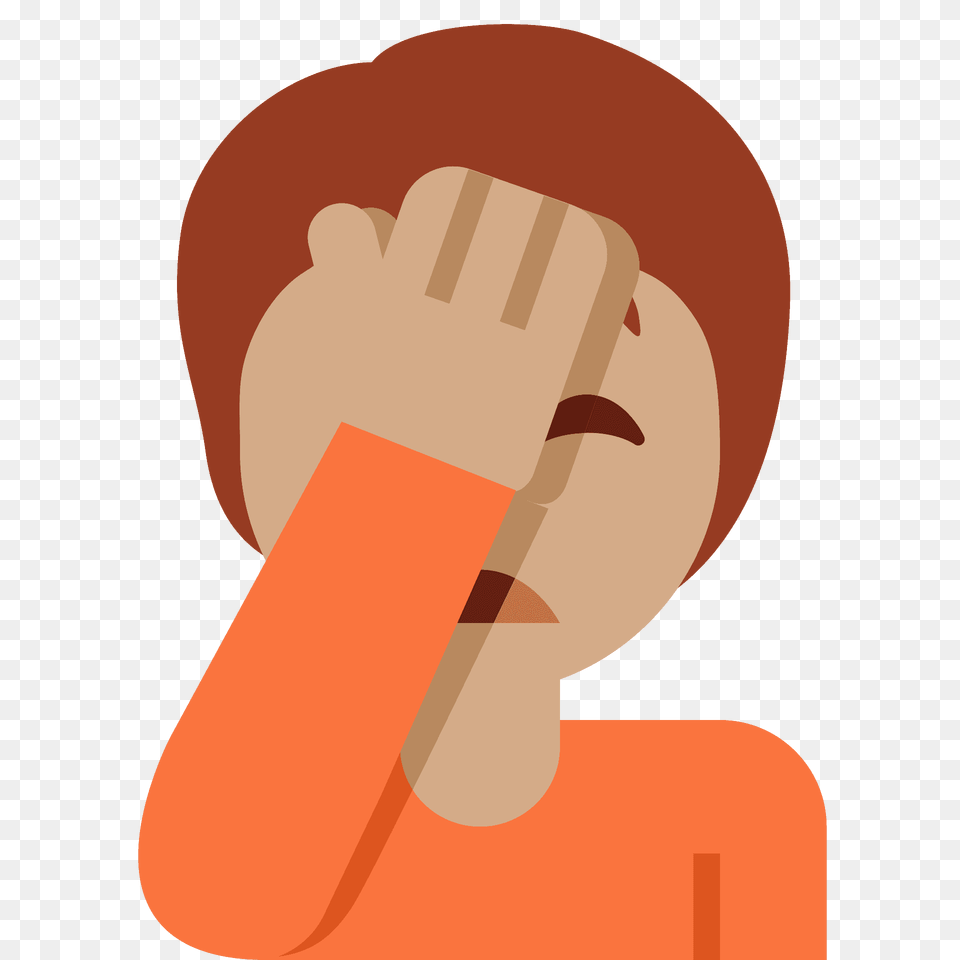 Person Facepalming Emoji Clipart, Body Part, Hand, Face, Head Free Png Download