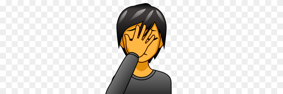 Person Facepalming Emojidex, Adult, Female, Woman, Body Part Free Png Download