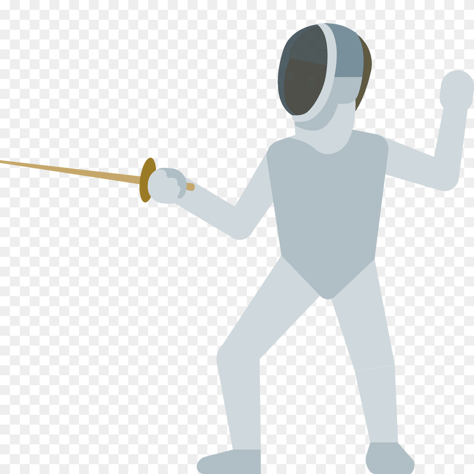 Person Fencing Emoji Clipart, Sport Png Image