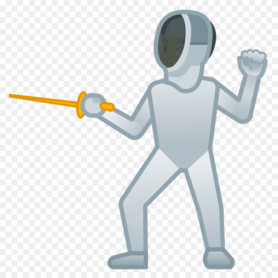 Person Fencing Emoji Clipart, Sport, Face, Head Png Image