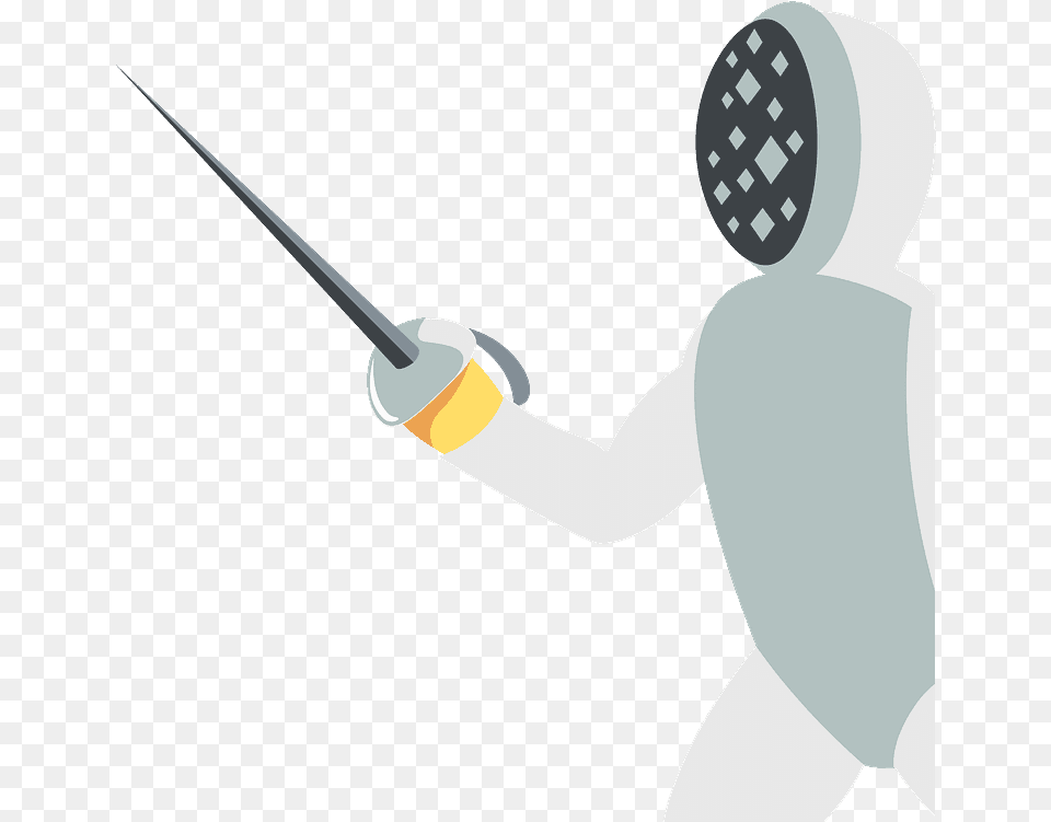 Person Fencing Emoji Clipart Icon Full Fencing Mask, Sport, Smoke Pipe Png