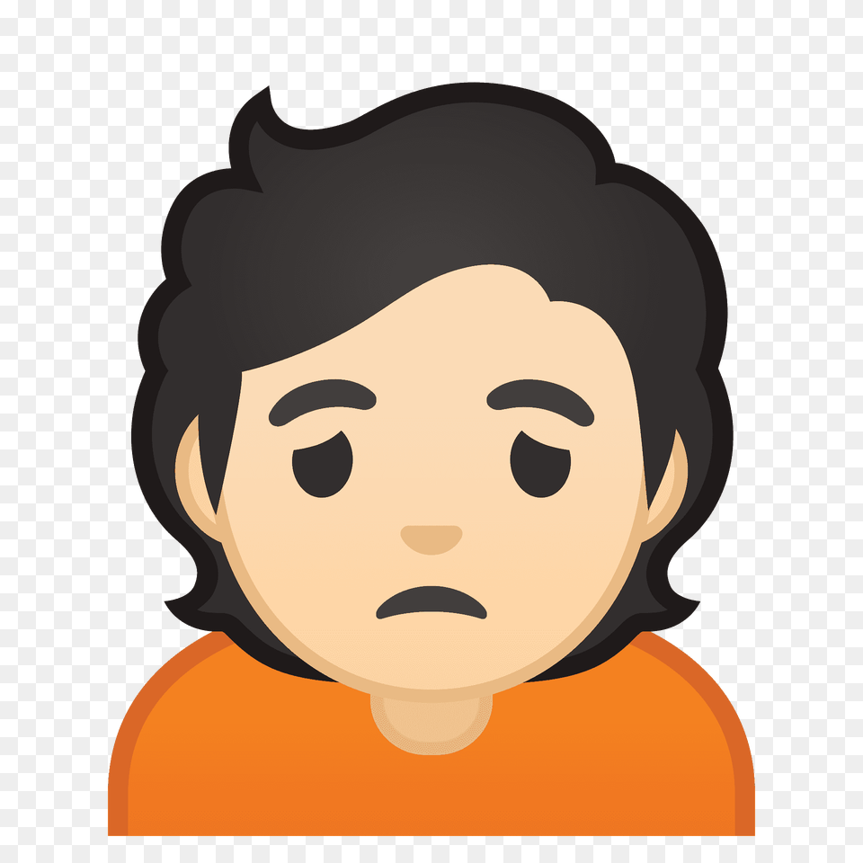 Person Frowning Emoji Clipart, Portrait, Photography, Head, Face Png