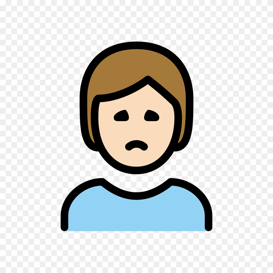 Person Frowning Emoji Clipart, Face, Head, Photography, Portrait Free Png Download