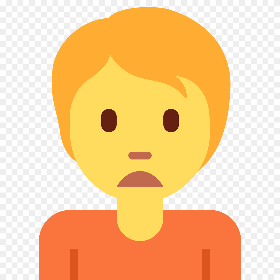 Person Frowning Emoji Clipart, Baby, Face, Head, Toy Png Image