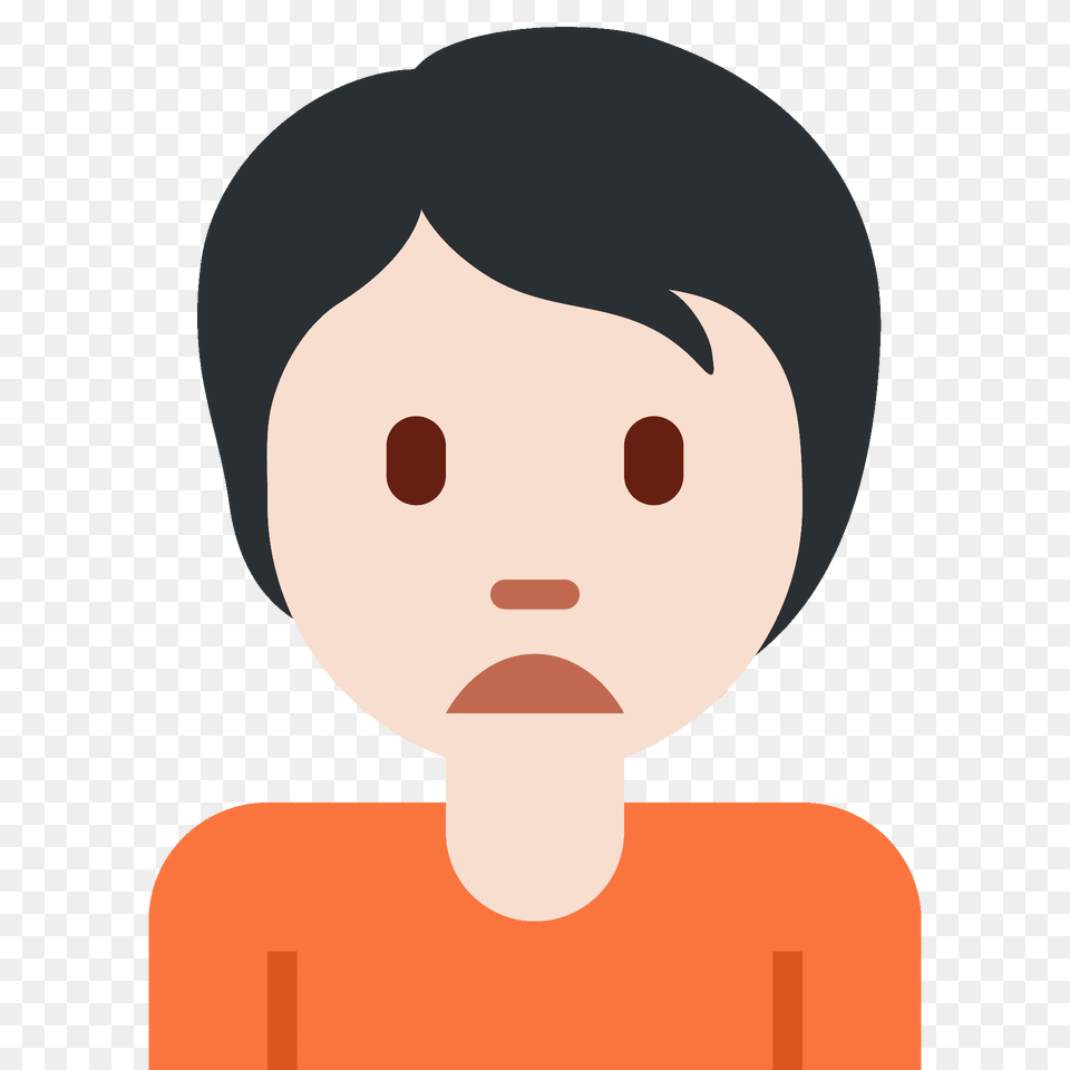 Person Frowning Emoji Clipart, Photography, Portrait, Face, Head Free Png Download