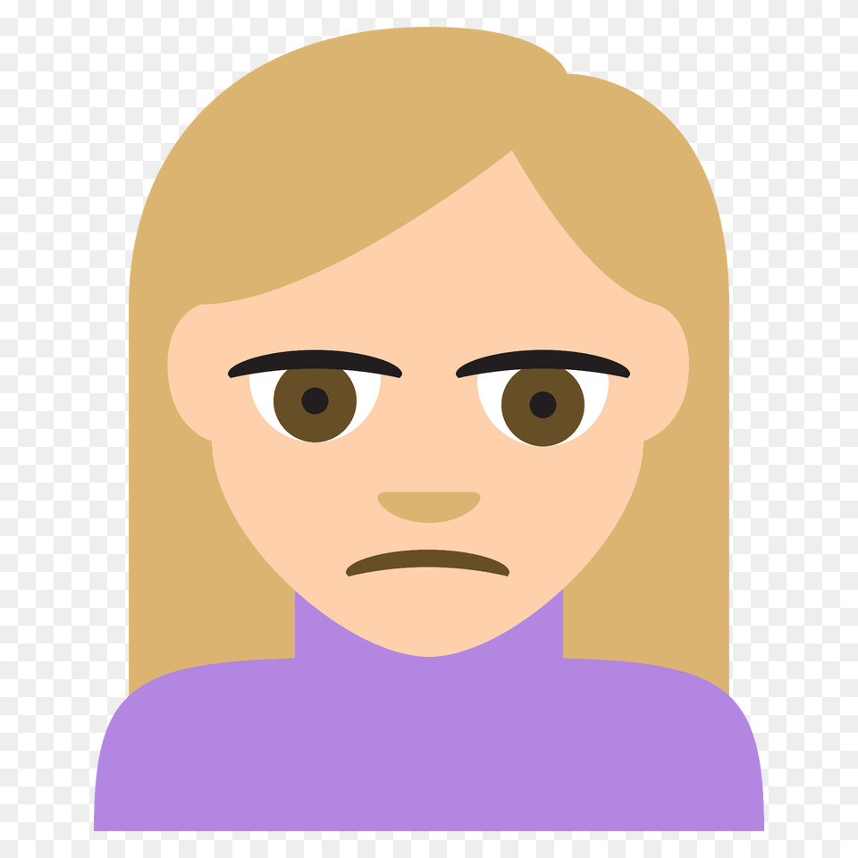 Person Frowning Emoji Clipart, Face, Head, Photography, Portrait Free Png Download