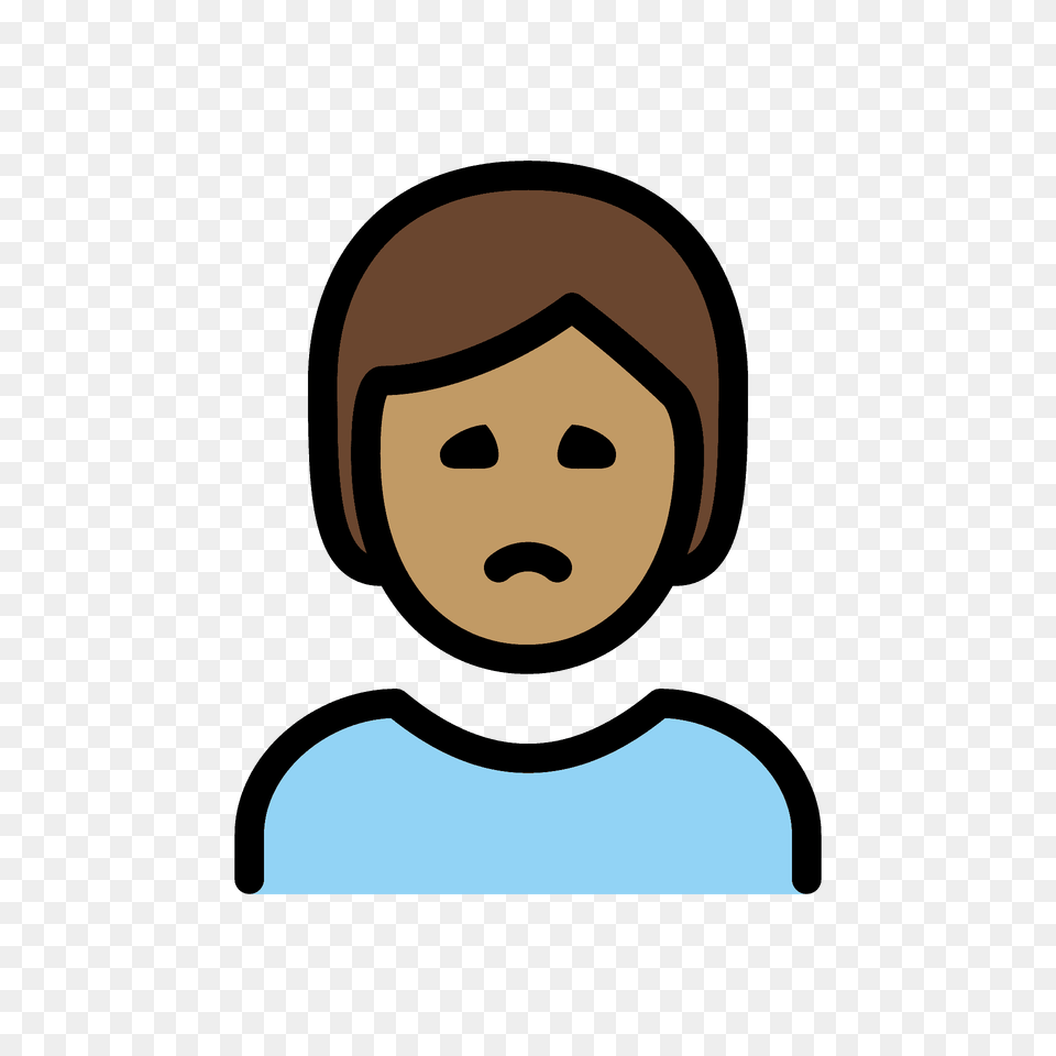 Person Frowning Emoji Clipart, Face, Head, Photography, Portrait Png