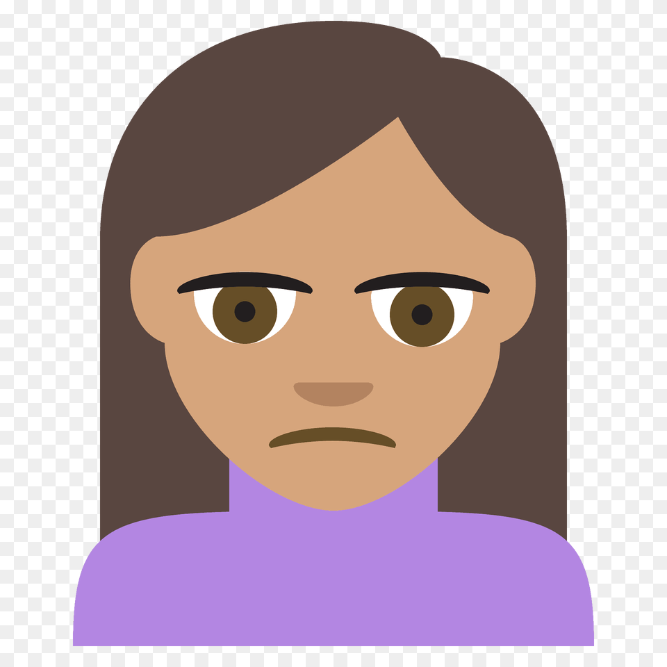 Person Frowning Emoji Clipart, Face, Head, Photography, Portrait Png