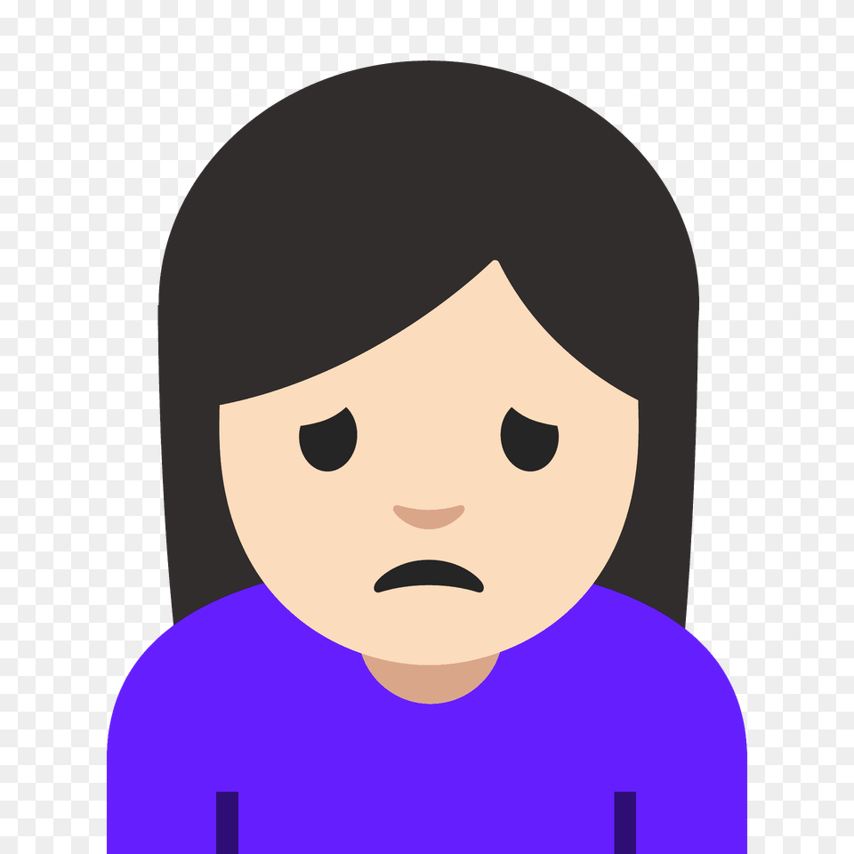 Person Frowning Emoji Clipart, Face, Head, Photography, Portrait Png