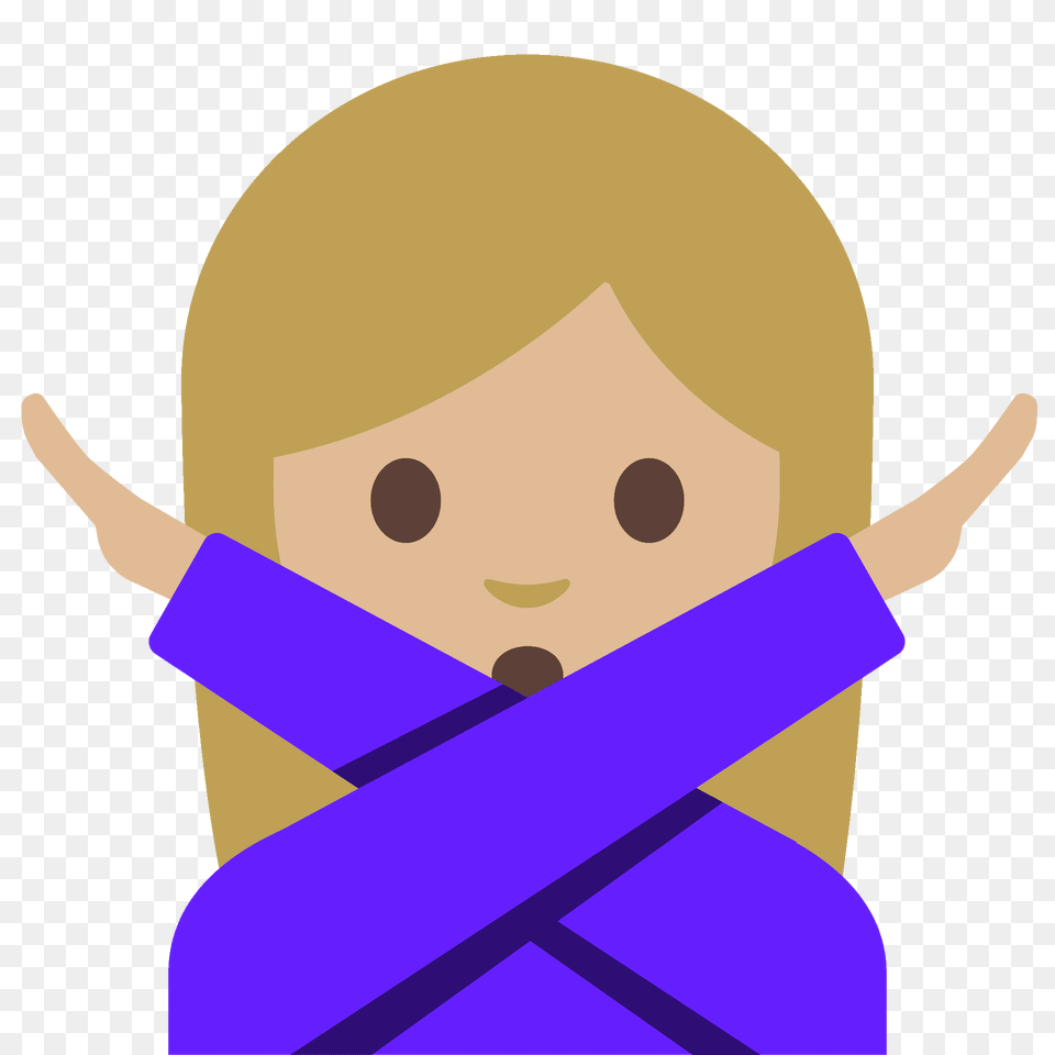 Person Gesturing No Emoji Clipart, Purple, Baby, Formal Wear Png Image