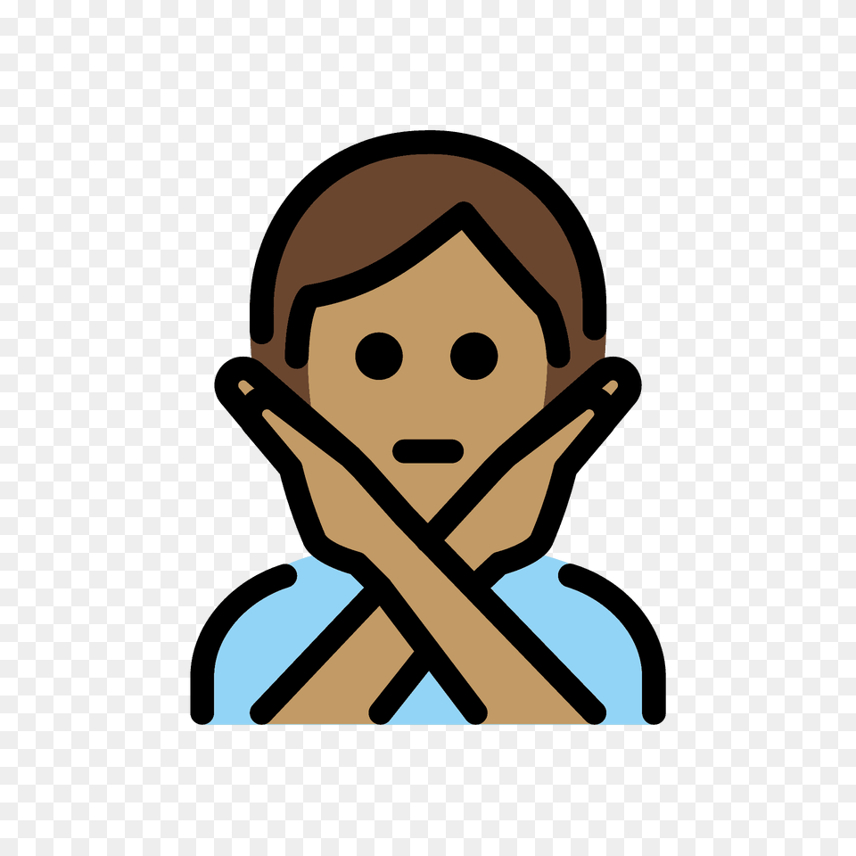 Person Gesturing No Emoji Clipart, Baby, Face, Head, People Png