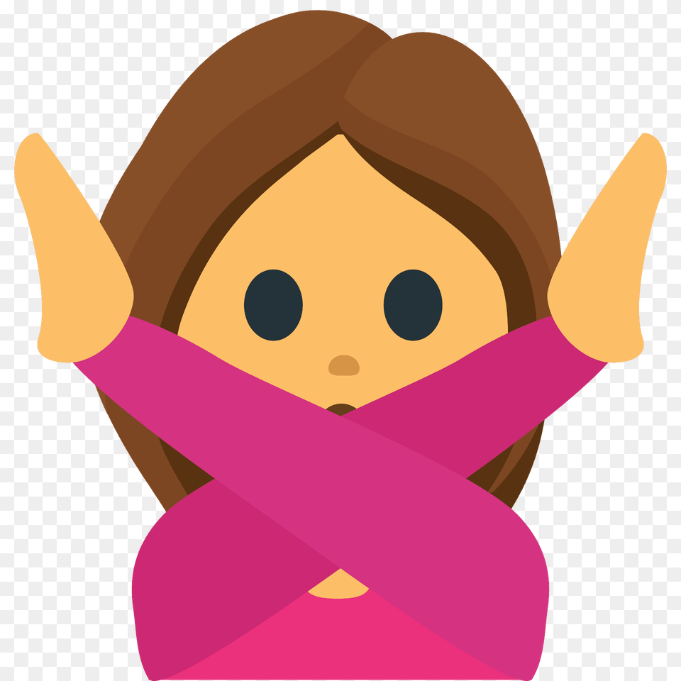 Person Gesturing No Emoji Clipart, Toy Free Png