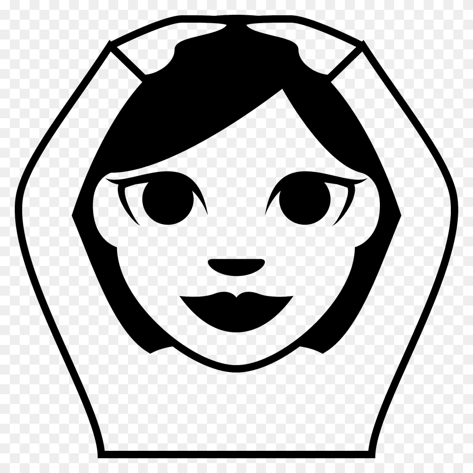 Person Gesturing Ok Emoji Clipart, Photography, Face, Head, Stencil Free Png Download