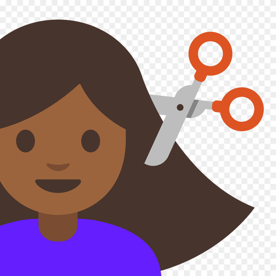 Person Getting Haircut Emoji Clipart, Face, Head, Scissors Free Png Download
