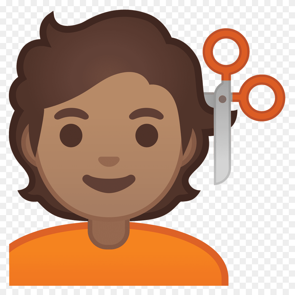 Person Getting Haircut Emoji Clipart, Face, Head, Animal, Mammal Free Png
