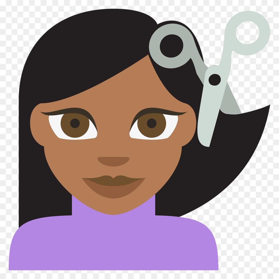 Person Getting Haircut Emoji Clipart, Baby, Face, Head Png Image
