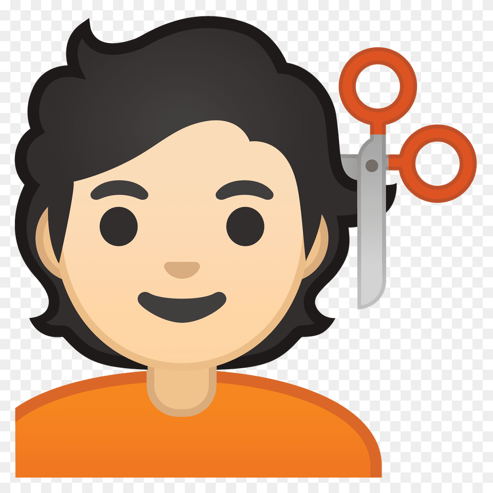 Person Getting Haircut Emoji Clipart, Face, Head, Photography, Portrait Free Transparent Png