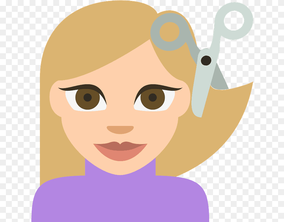 Person Getting Haircut Emoji Clipart Hair Cut Emoji, Baby, Face, Head Png