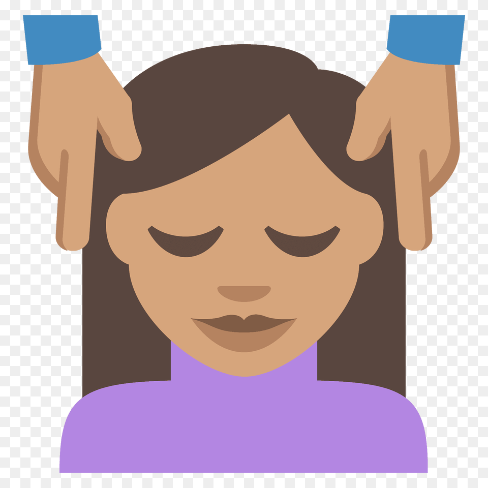 Person Getting Massage Emoji Clipart, Photography, Face, Head, Portrait Png