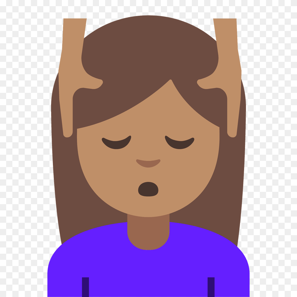 Person Getting Massage Emoji Clipart, Head, Face, Leisure Activities, Sport Free Png