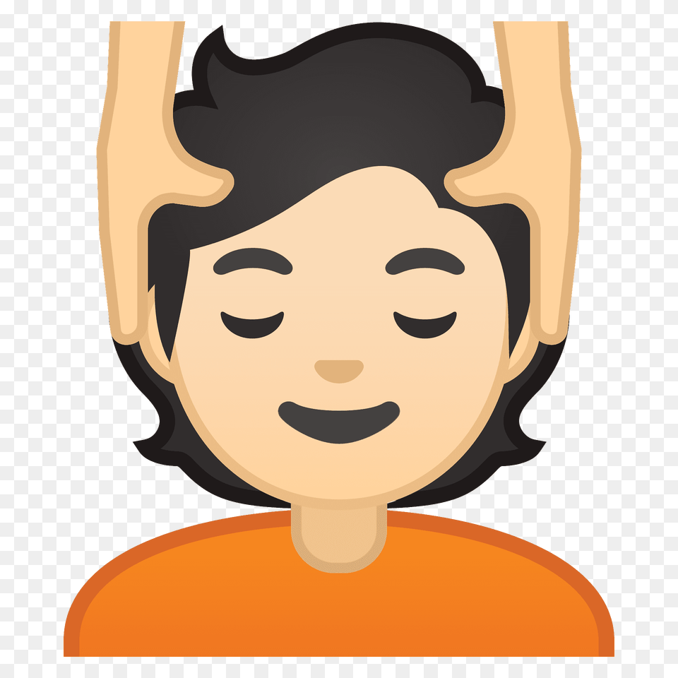 Person Getting Massage Emoji Clipart, Face, Head, Photography, Portrait Free Png Download