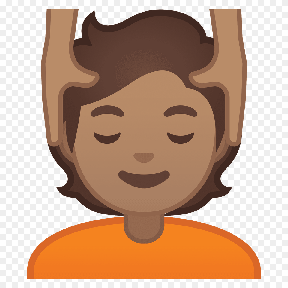 Person Getting Massage Emoji Clipart, Face, Head, Photography, Portrait Free Png