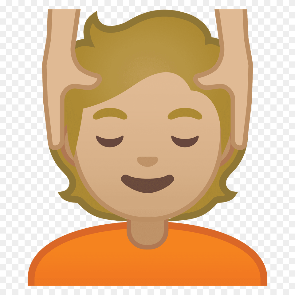 Person Getting Massage Emoji Clipart, Face, Head, Photography, Portrait Free Transparent Png