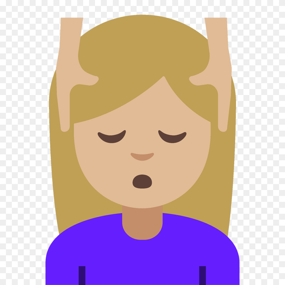 Person Getting Massage Emoji Clipart, Face, Head, Leisure Activities, Sport Free Png