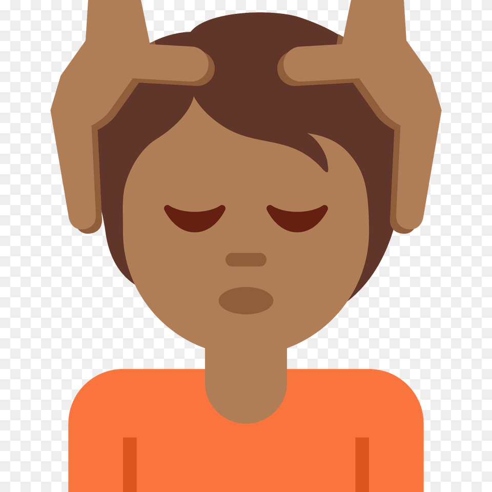 Person Getting Massage Emoji Clipart, Head, Face, Photography, Portrait Png Image