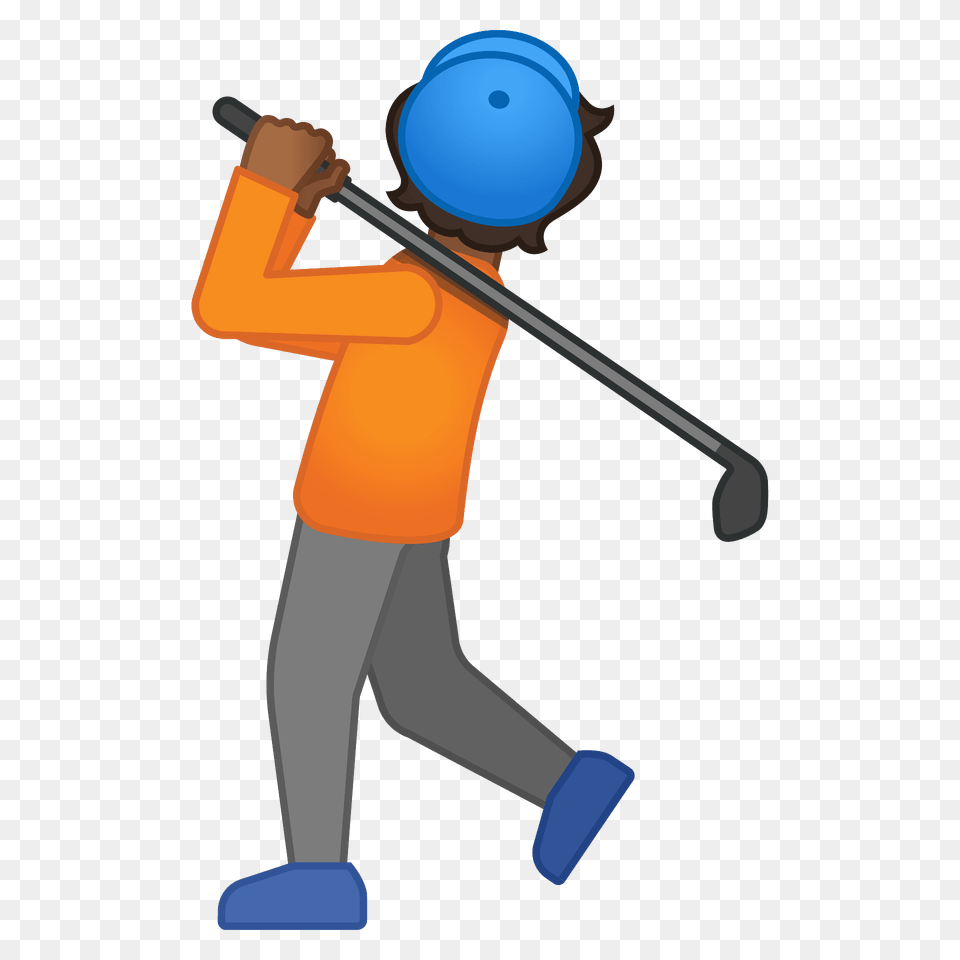 Person Golfing Emoji Clipart, People, Cleaning, Walking Free Png Download