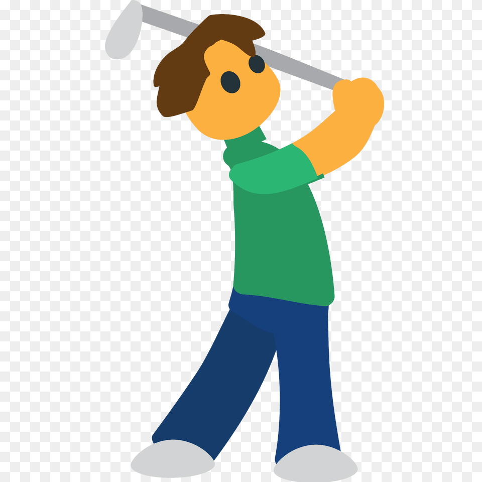 Person Golfing Emoji Clipart, People, Boy, Child, Male Png