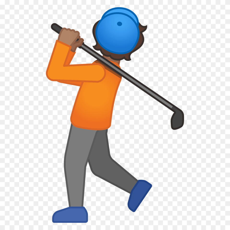 Person Golfing Emoji Clipart, People, Cleaning, Baseball, Sport Png Image