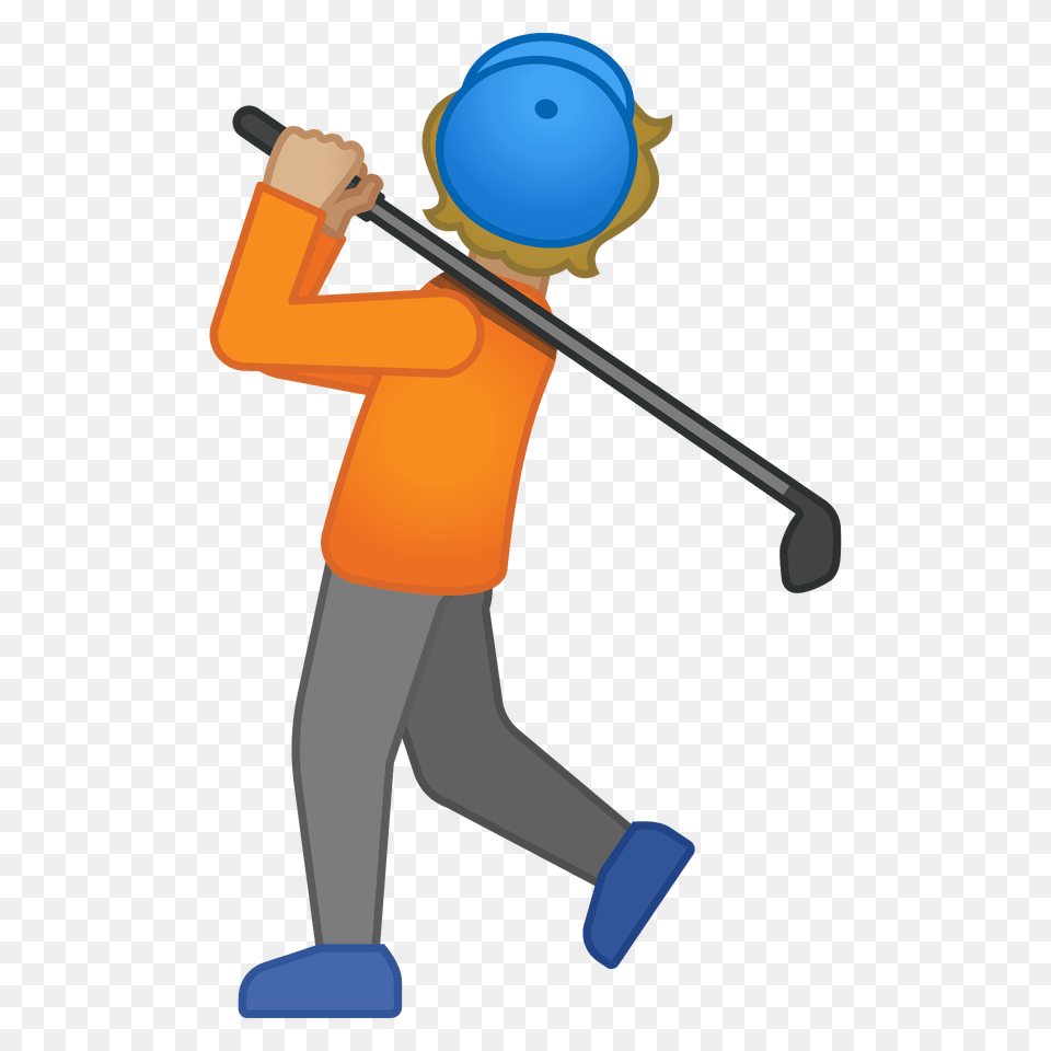 Person Golfing Emoji Clipart, People, Walking, Baseball, Sport Free Transparent Png